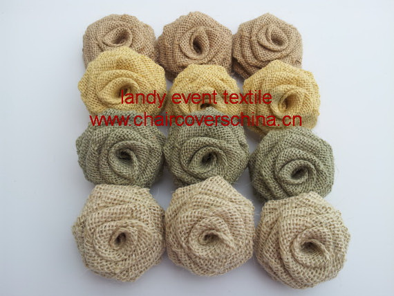 Burlap flower