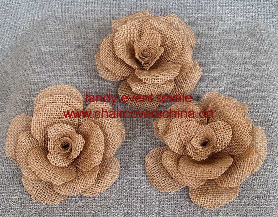 Burlap flower